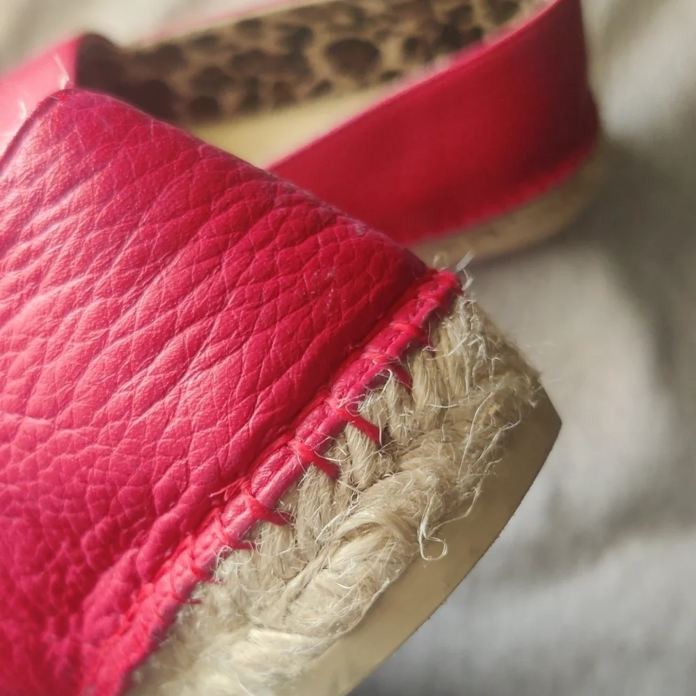 Maje Women's Red Espadrilles Sze 38 (7/7.5)
